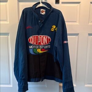 DuPont Motorsports Men's Blue and Black Jacket